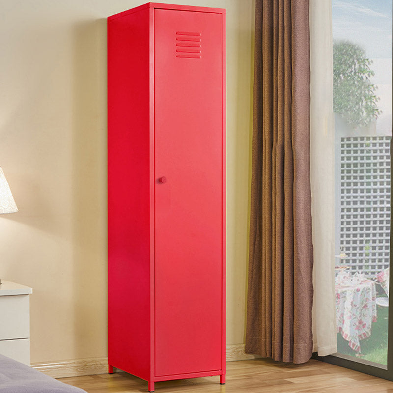 Modern Wardrobe Armoire with Adjustable Shelves Steel Wardrobe Cabinet