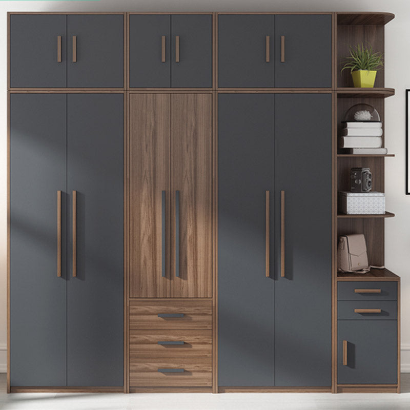 Contemporary Wardrobe Armoire Engineered Wood Wardrobe Closet