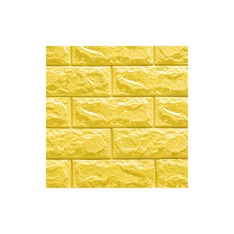 Contemporary Wall Paneling 3D Embossed Mosaic Peel and Press Waterproof Wall Access Panel