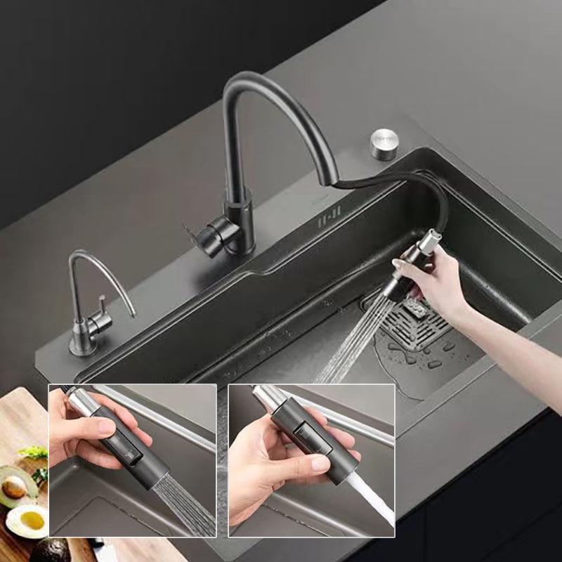 Modern 1-Handle Faucet Pull down with Water Dispenser Standard Kitchen Faucet