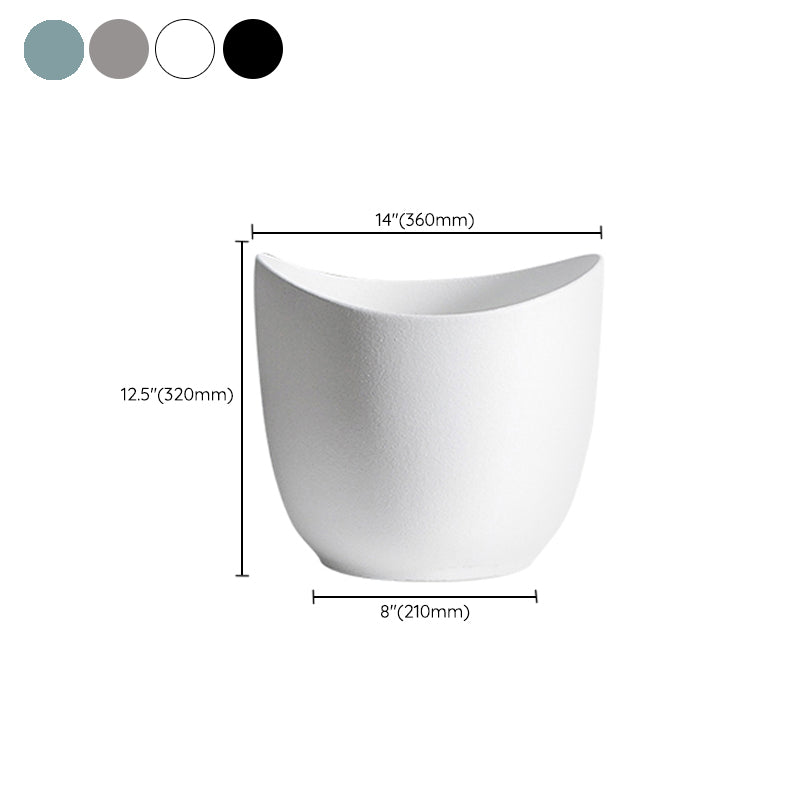 Modern Vessel Sink Round Porcelain with Pop-Up Drain Vessel Bathroom Sink