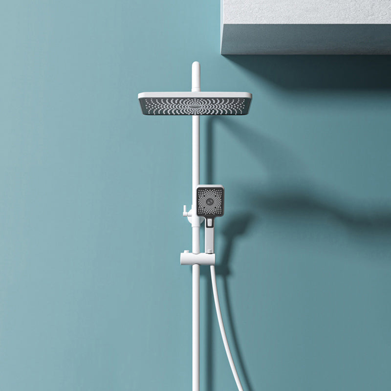 Contemporary Shower System Slide Bar Adjustable Shower Head Wall Mounted Shower Set