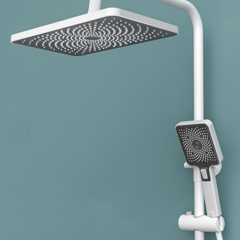 Contemporary Shower System Slide Bar Adjustable Shower Head Wall Mounted Shower Set