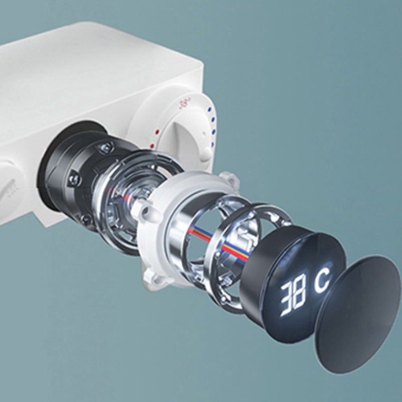 Contemporary Shower System Slide Bar Adjustable Shower Head Wall Mounted Shower Set