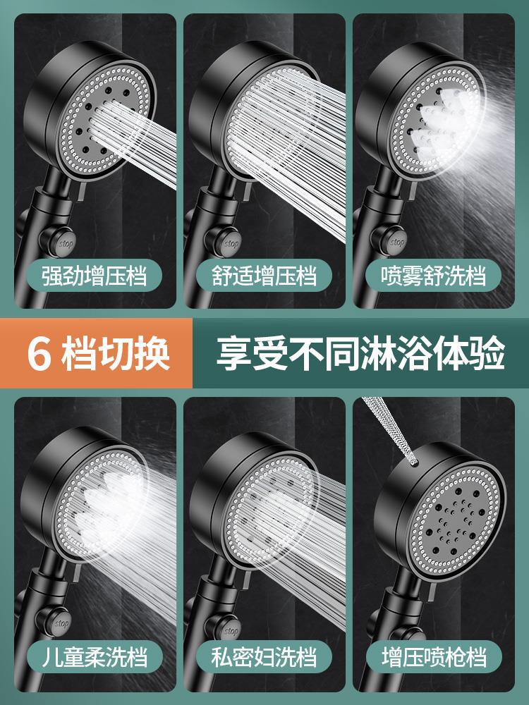 Adjustable Spray Pattern Shower Trim Stainless Steel Handheld Shower Head for Home