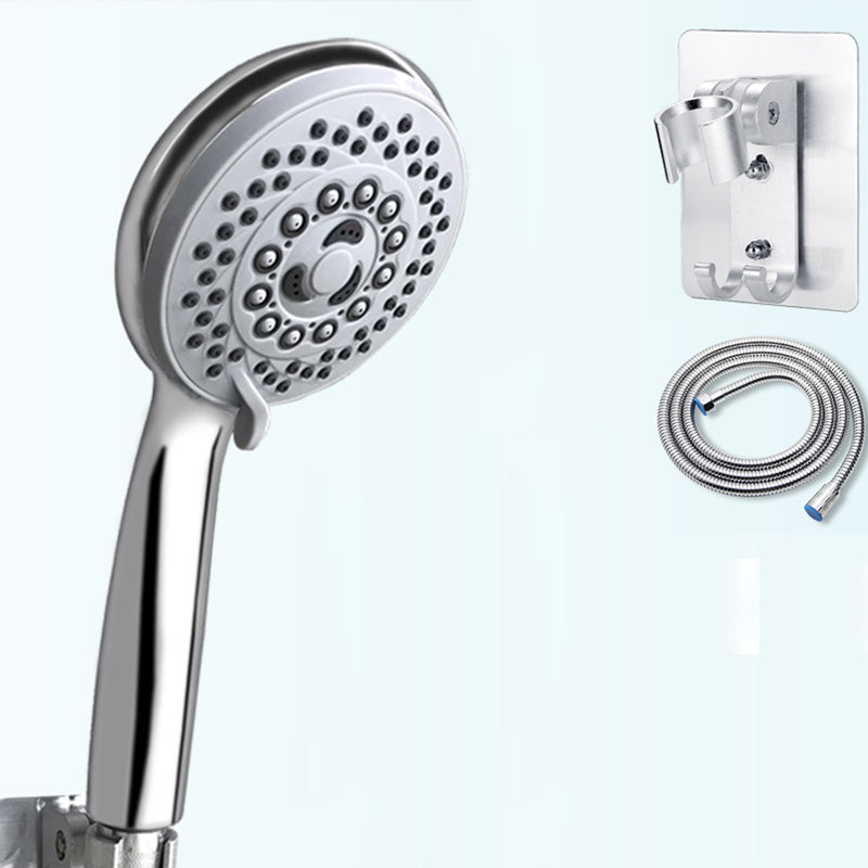 Contemporary Style Shower Head Round Plastic Handheld Shower Head