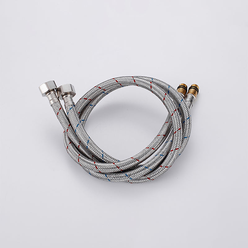 Floor Mounted Metal Freestanding Tub Filler Single Handle Freestanding Faucet with Hose