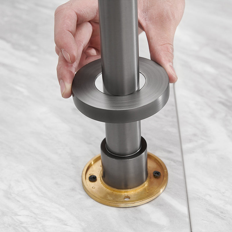 Modern Freestanding Tub Filler Brass 1-Handle Floor Mounted Freestanding Bathtub Faucet