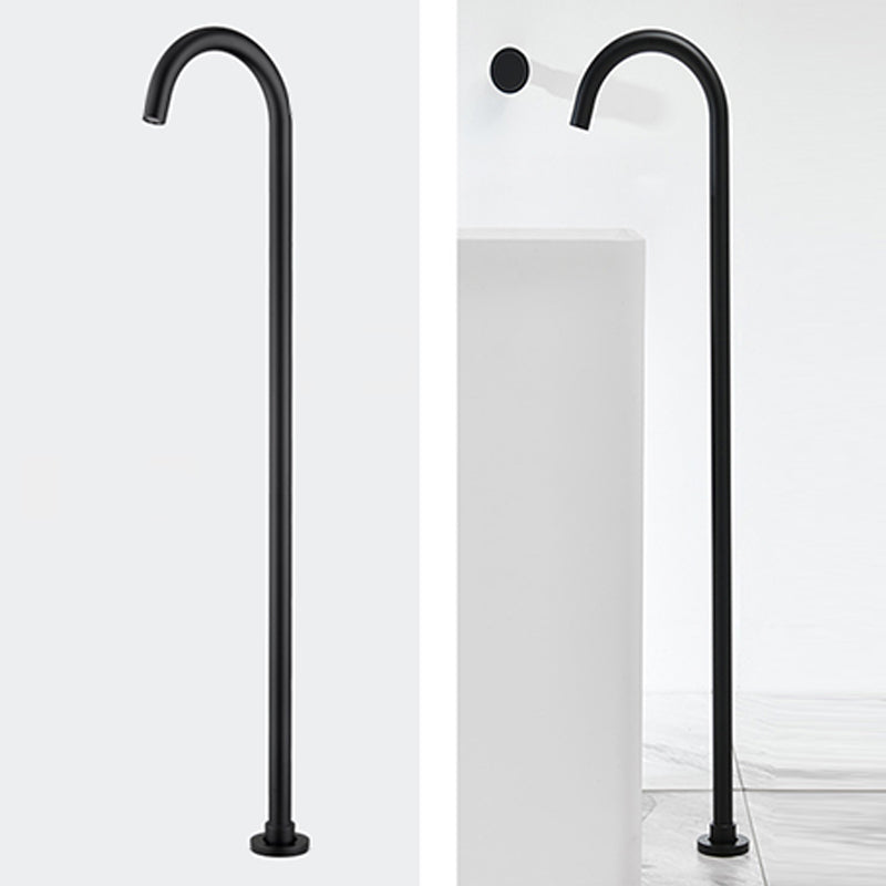 Modern Freestanding Tub Filler Brass 1-Handle Floor Mounted Freestanding Bathtub Faucet