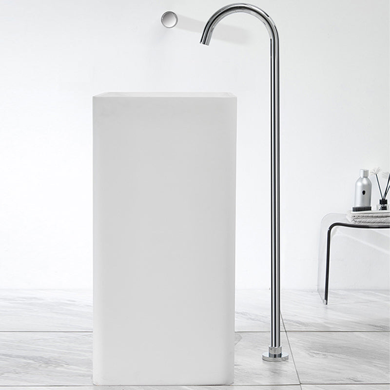 Modern Freestanding Tub Filler Brass 1-Handle Floor Mounted Freestanding Bathtub Faucet