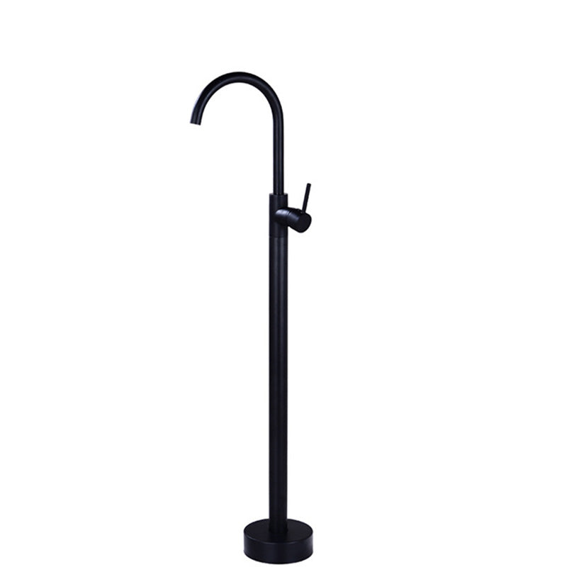 Modern 1-Handle Freestanding Faucet Floor Mounted Freestanding Bathtub Faucet
