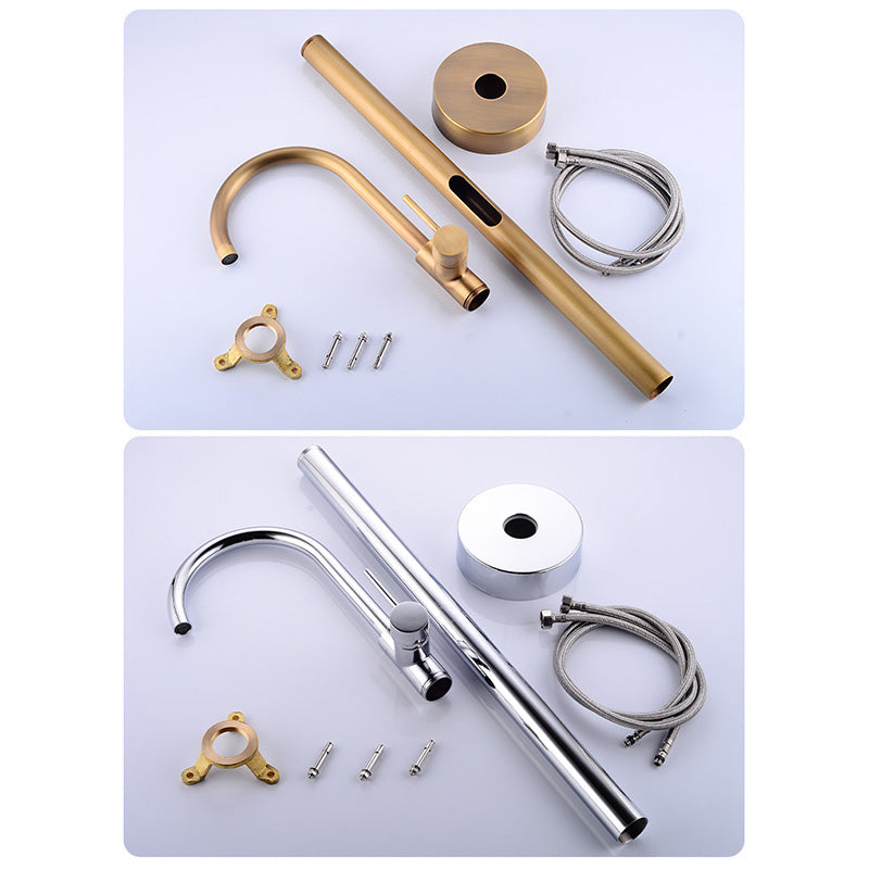 Modern 1-Handle Freestanding Faucet Floor Mounted Freestanding Bathtub Faucet
