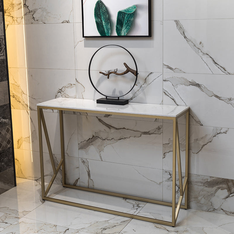 33.46" Tall 1-shelf Console Table Stain Resistant Accent Table for Hall