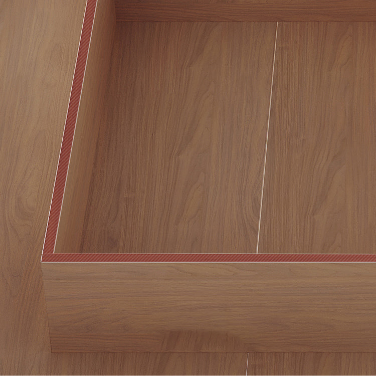 Espresso Platform Bed Frame Solid Wood Platform Bed Mid-Century Modern