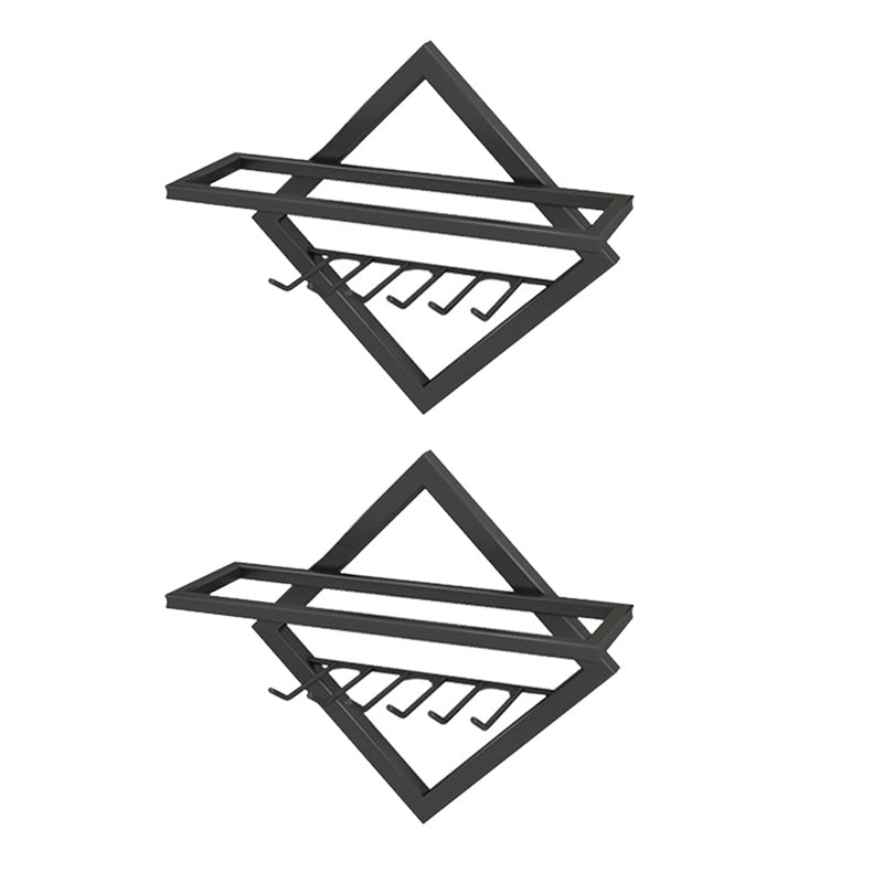 Metal Wall Mounted Wine Rack Glam Simple Bottle Holder for Kitchen