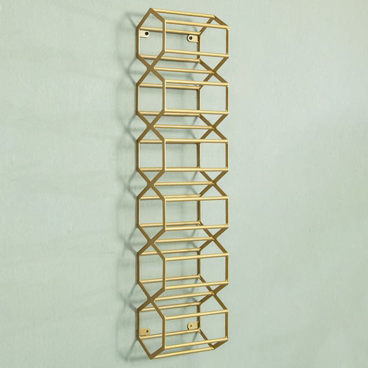 Metal Wall Mounted Wine Bottle Rack Industrial Bottle Holder