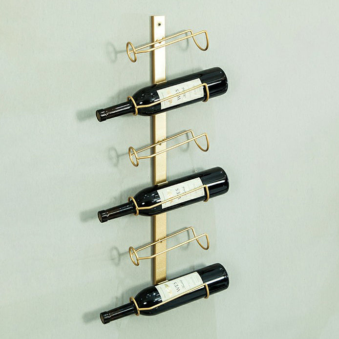 Metal Wall Mounted Wine Bottle Rack Industrial Bottle Holder