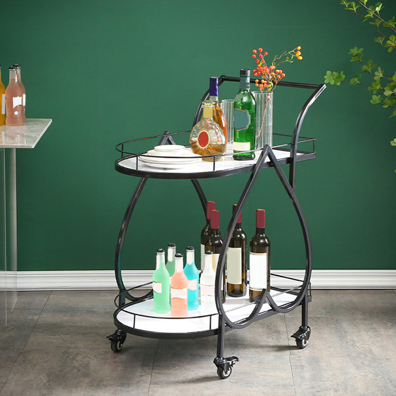 Modern Style Reclaimed Wood Prep Table Metal Prep Table with Casters