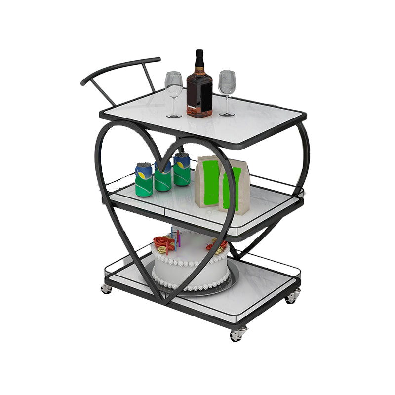 Modern Style Reclaimed Wood Prep Table Metal Prep Table with Casters