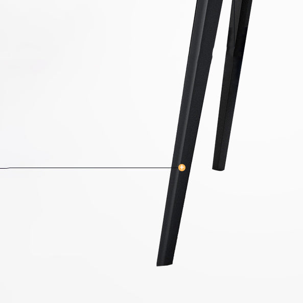 Contemporary Dining Set 1/7 Pcs Sintered Stone Dining Table with Wingback Chairs