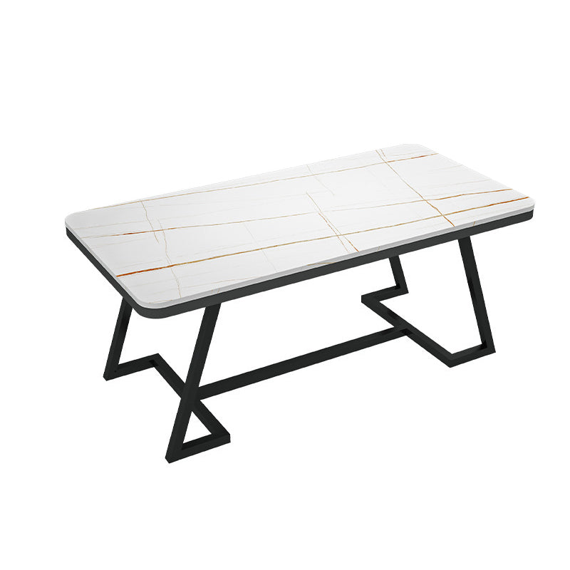 Glam Dinette Set with Black Metal Chairs 1/2/5/7 Pieces Polished Finish Dining Table Set