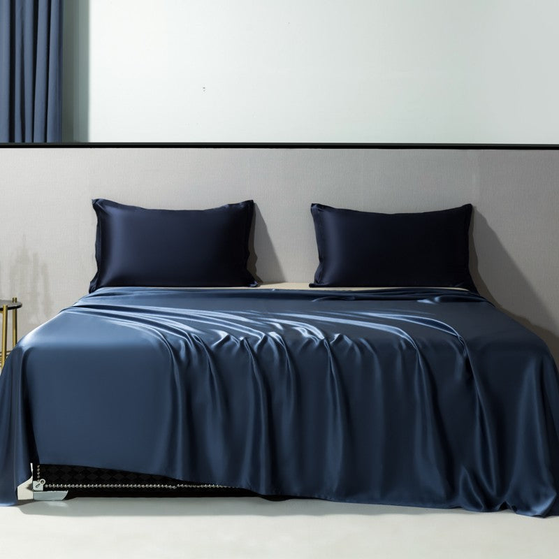 Cotton Bed Sheet 3-Piece Solid Color Tear Resistant Sheet Set