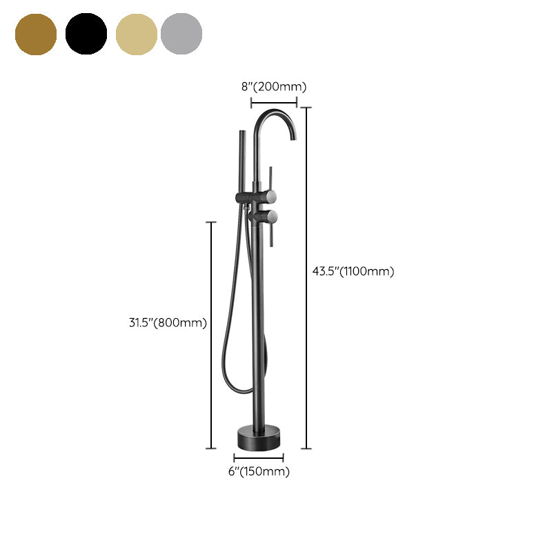 Modern Freestanding Tub Fillers Copper Freestanding Bathtub Faucet