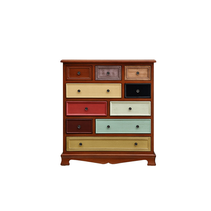 Solid Wood Nautical Storage Chest Bedroom Chest with Drawers
