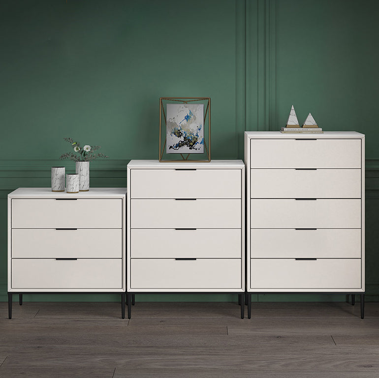 Contemporary Stone Storage Chest Bedroom 15.7" Wide Chest with Drawers