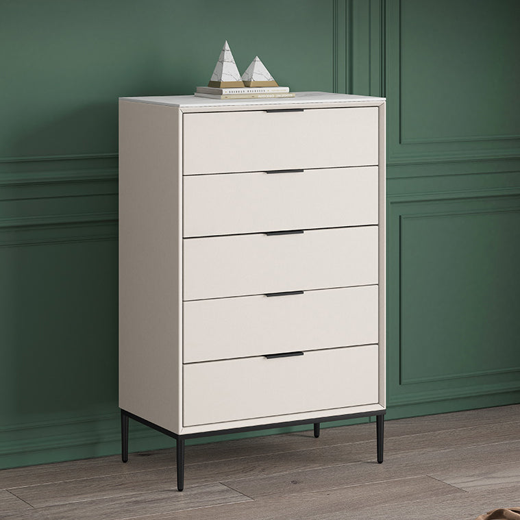 Contemporary Stone Storage Chest Bedroom 15.7" Wide Chest with Drawers