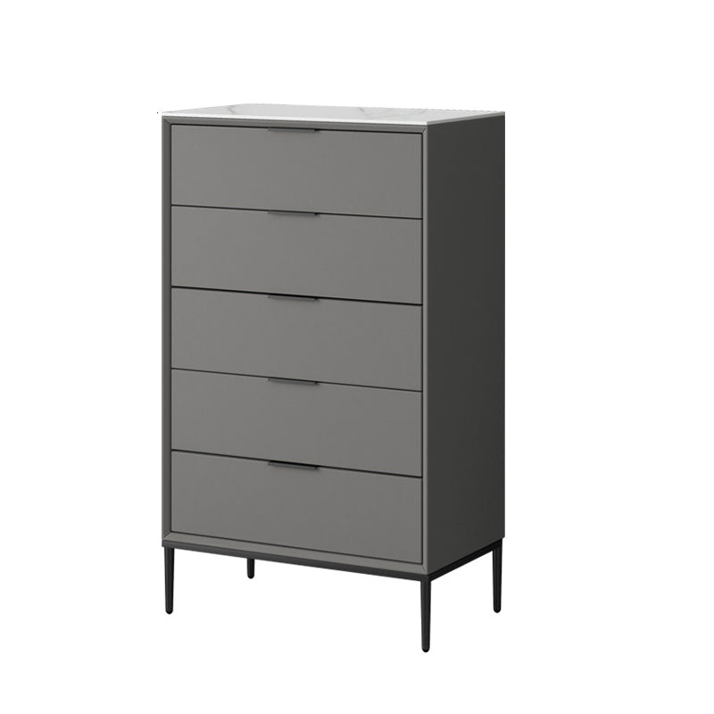 Contemporary Stone Storage Chest Bedroom 15.7" Wide Chest with Drawers