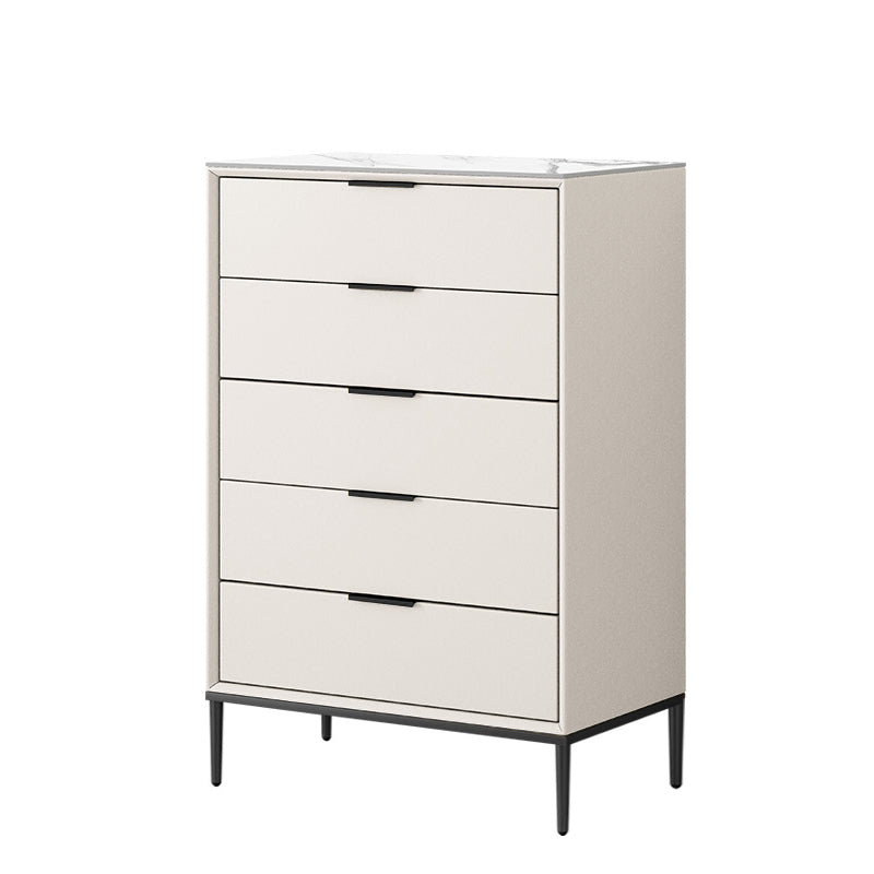 Contemporary Stone Storage Chest Bedroom 15.7" Wide Chest with Drawers