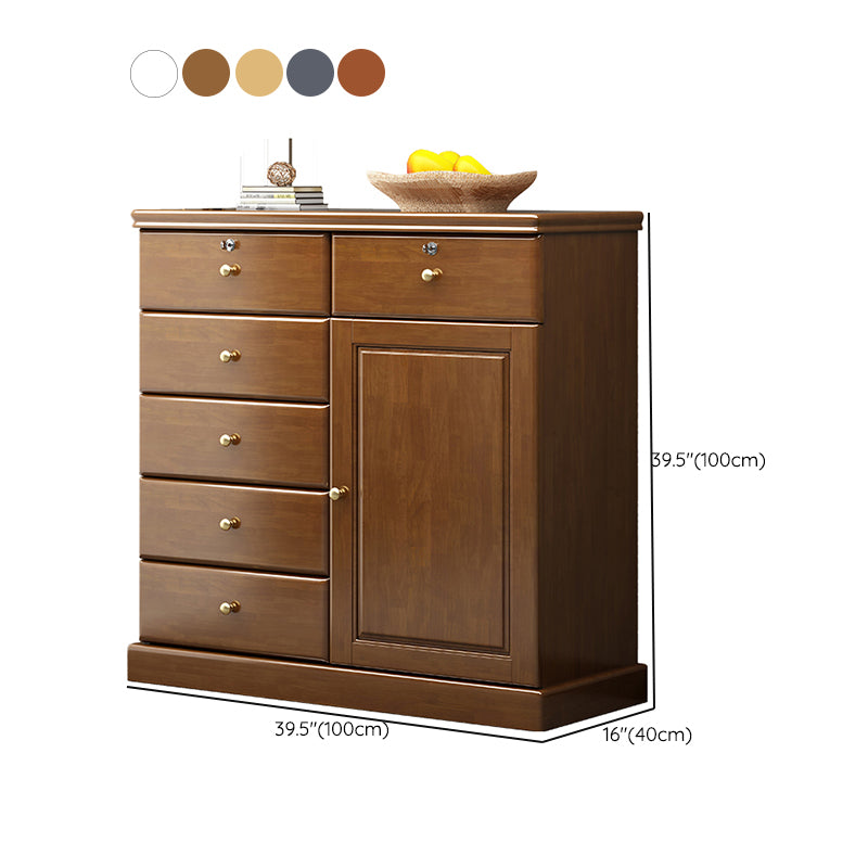 Traditional Storage Chest Solid Wood Storage Chest Dresser for Bedroom