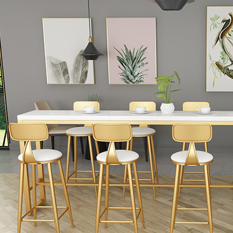 Glam Style Wooden Counter Table Rectangle Counter Table for Home