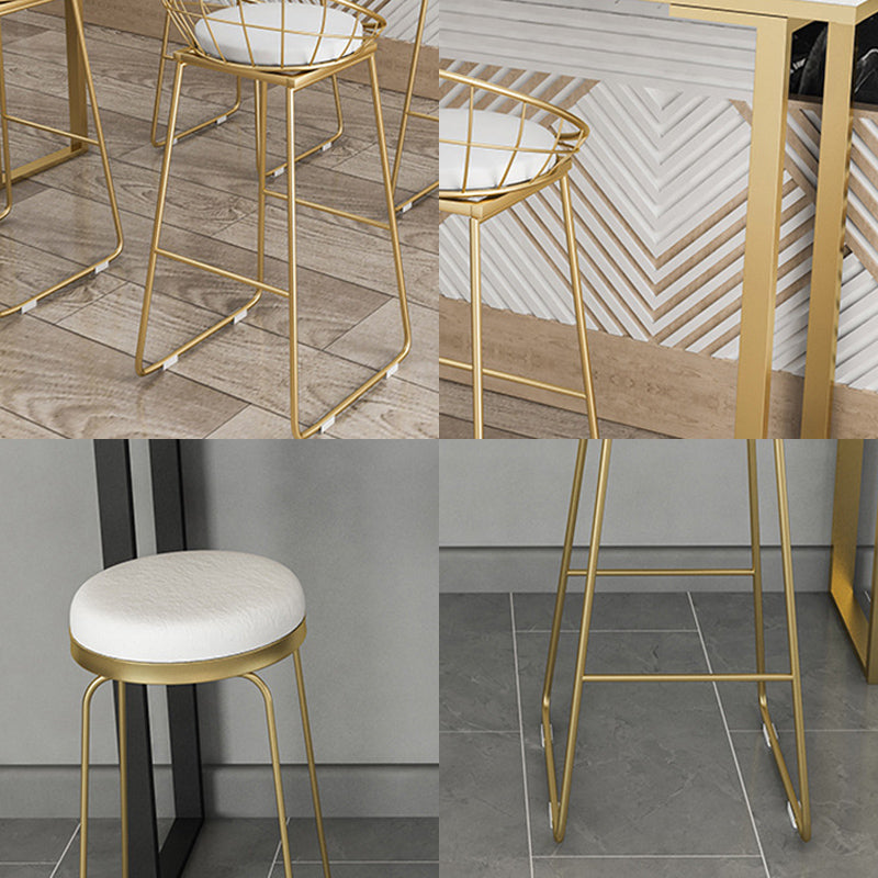 Industrial Bar-height Table Metal Base 41.3-inch Height Table for Dining Room