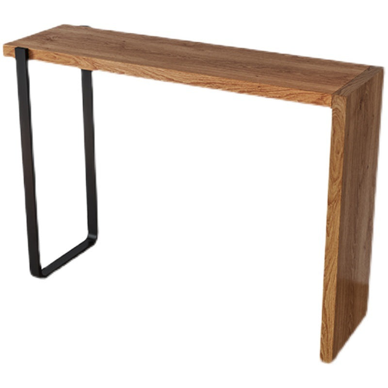 Modern Bar-height Table Solid Wood Top Bistro Pub Table for Dining Room