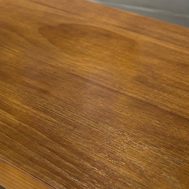 Wood Top Bar-height Table Black Legs and Metal Base Bar Table