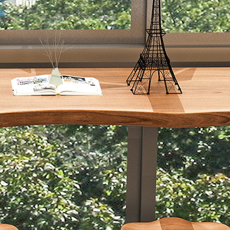 Industrial Rectangle Bar Counter Table Wooden Bar Counter Table