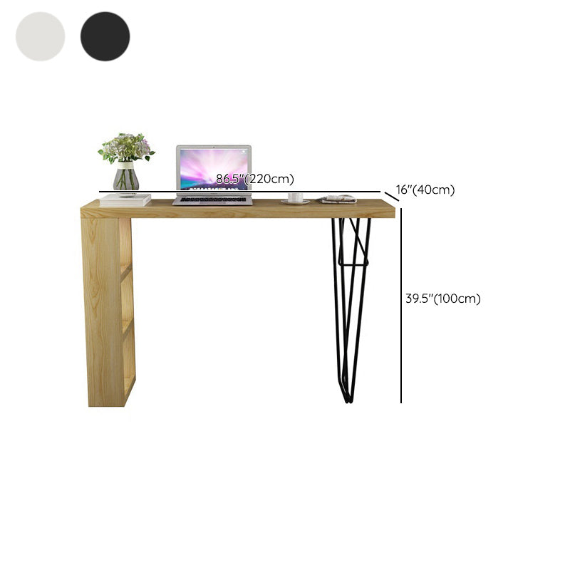 Modern Bar-height Table Solid Wood Top Pub Table for Dining Room