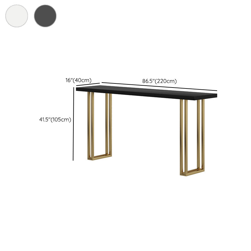 Glam Bar-height Table Solid Wood Top Pub Table for Living Room