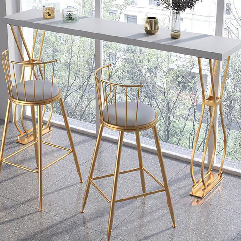 Rectangular Bar-height Table Solid Wood Top Bistro Pub Table