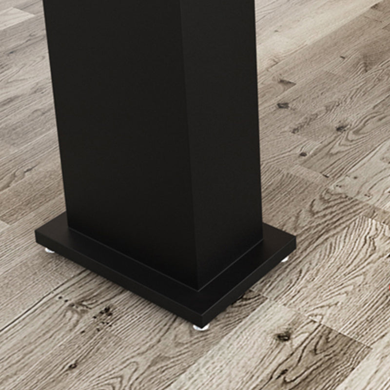 Industrial Rectangle Bar Table Pine Solid Wood Bar Dining Table with Double Pedestal