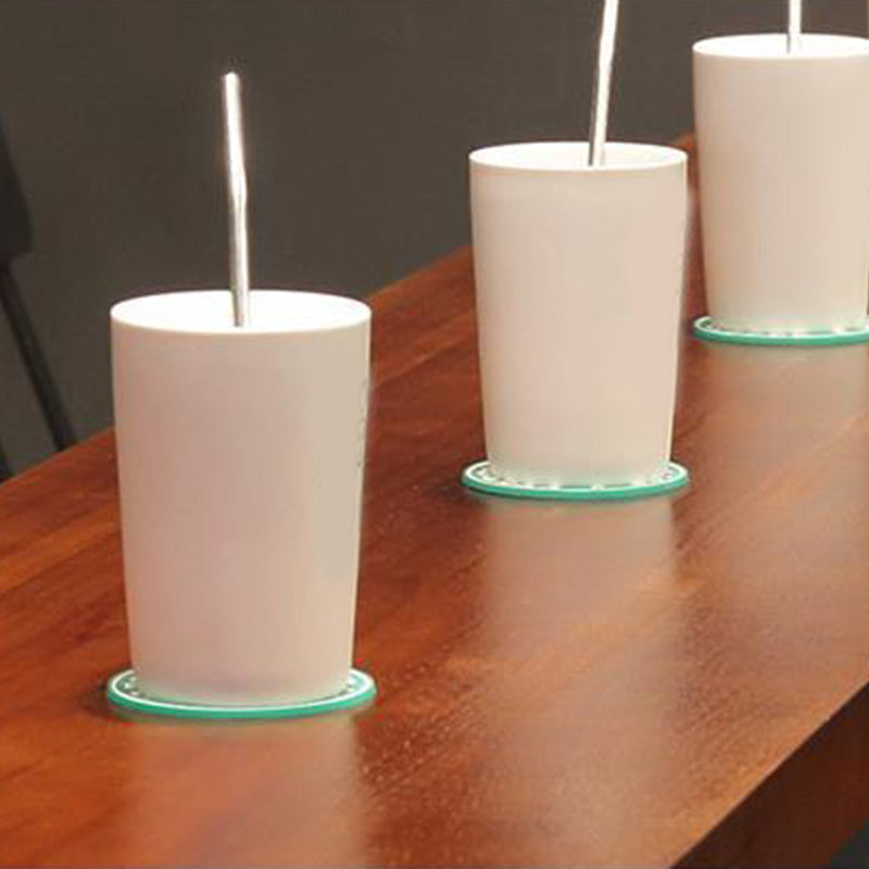 Rectangular Bar Height Table Solid Wood Top Bistro Pub Table with Black Base