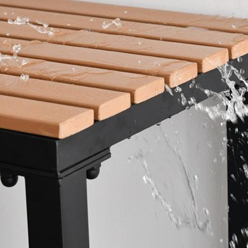 Industrial Metal Base Bar Table Pub Height Dining Table for Patio Use