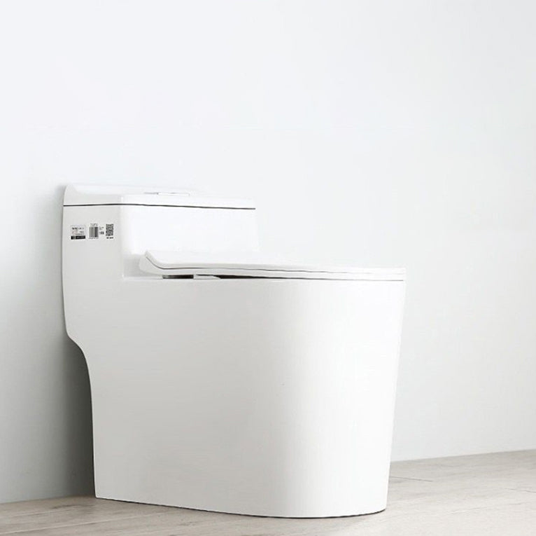 Siphon Jet Porcelain Toilet Bowl One-Piece Toilet Floor Mounted Urine Toilet