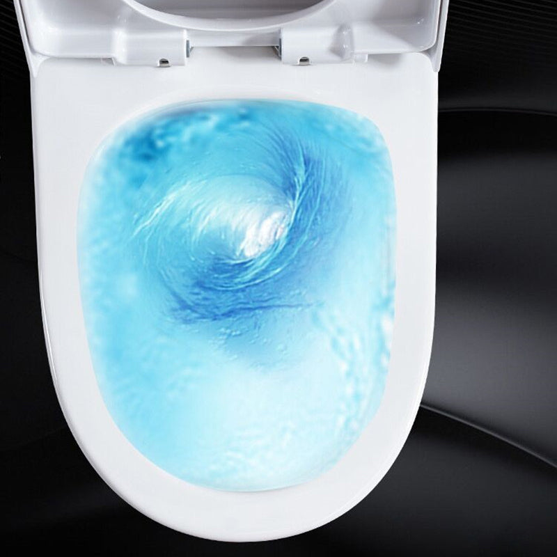 Siphon Jet Porcelain Toilet Bowl One-Piece Toilet Floor Mounted Urine Toilet