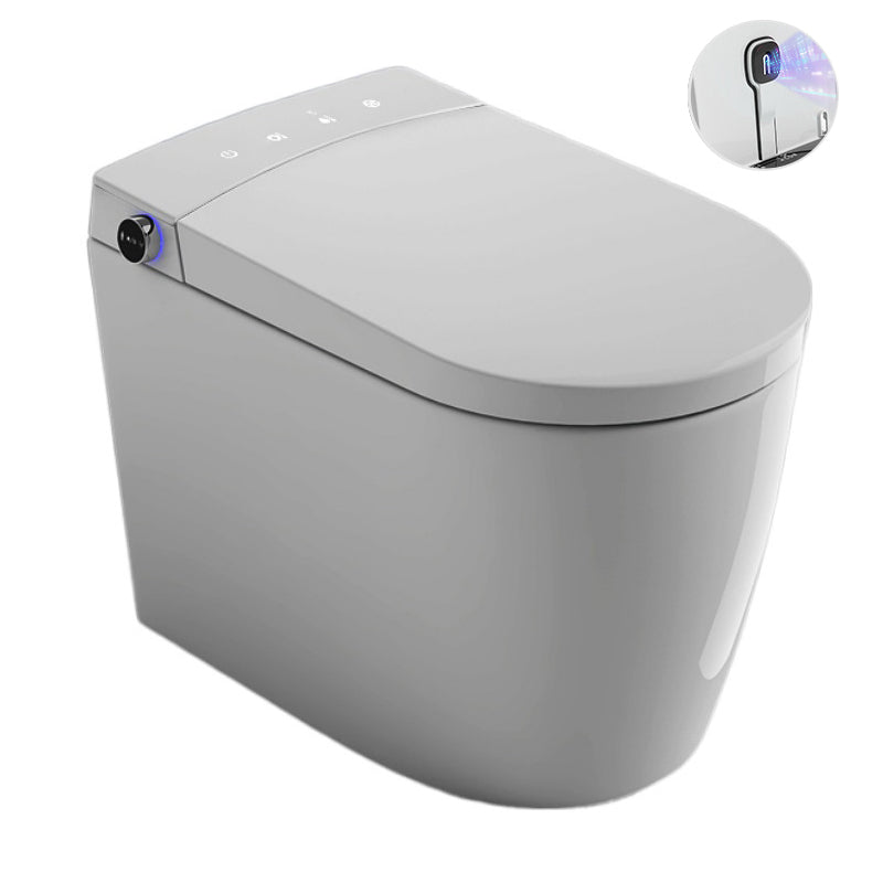 Modern 1-Piece Flush Toilet Floor Mounted Toilet Bowl for Washroom