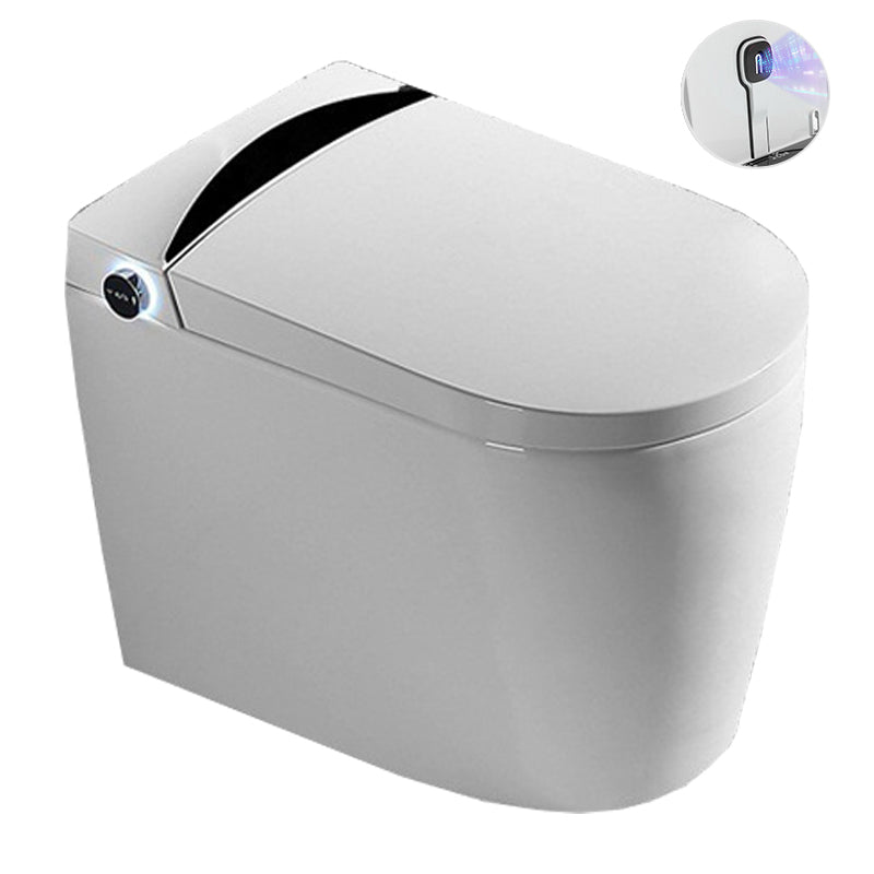 Modern 1-Piece Flush Toilet Floor Mounted Toilet Bowl for Washroom