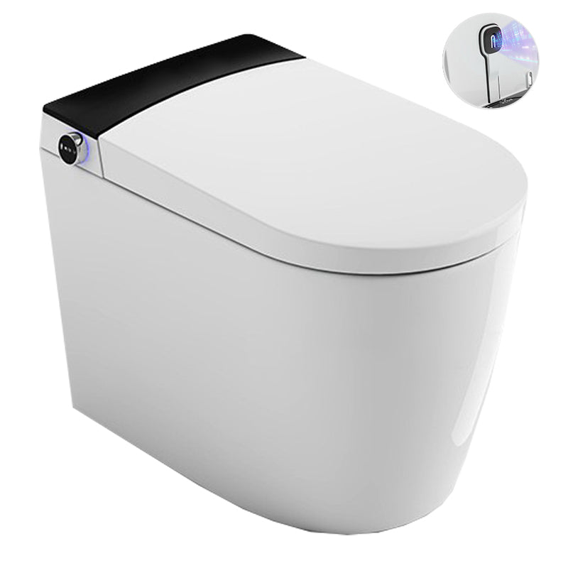 Modern 1-Piece Flush Toilet Floor Mounted Toilet Bowl for Washroom
