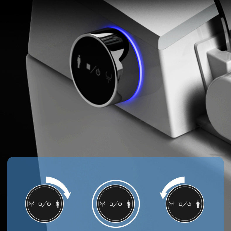 Modern 1-Piece Flush Toilet Floor Mounted Toilet Bowl for Washroom